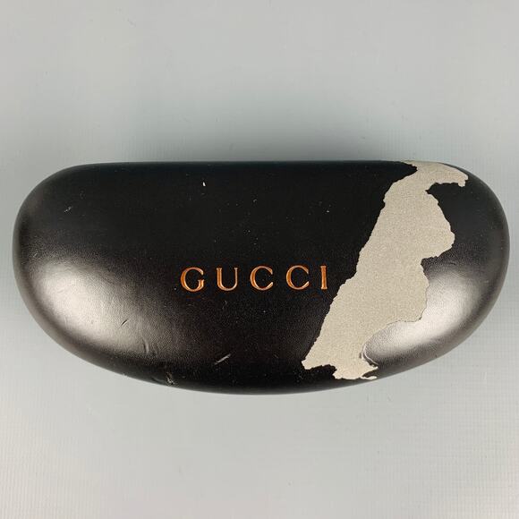 GUCCI Silver Metal Aviator Sunglasses - Picture 8 of 9